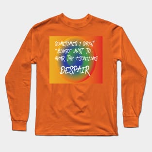 RAINBOW RECTANGLE BINGO DESPAIR Long Sleeve T-Shirt